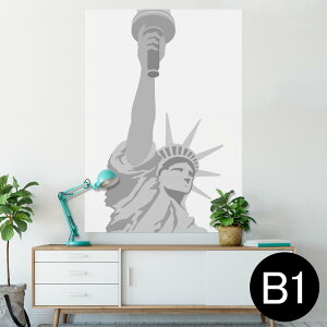 ポスター ウォールステッカー シール式ステッカー 飾り 728×1030mm B1 写真 フォト 壁 インテリア おしゃれ  剥がせる wall sticker poster 009264 風景 自由の女神 外国