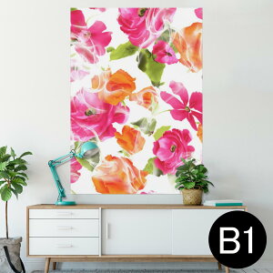 �|�X�^�[ �E�H�[���X�e�b�J�[ �V�[�����X�e�b�J�[ ���� 728×1030mm B1 �ʐ^ �t�H�g �� �C���e���A ������� �@�������� wall sticker poster 010651 �@�ԁ@�s���N�@�I�����W