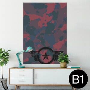 �|�X�^�[ �E�H�[���X�e�b�J�[ �V�[�����X�e�b�J�[ ���� 728×1030mm B1 �ʐ^ �t�H�g �� �C���e���A ������� �@�������� wall sticker poster 011595 �A�[�~�[�@���ʁ@�J���t��