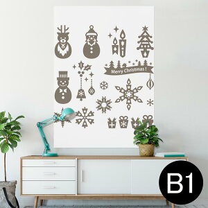 �|�X�^�[ �E�H�[���X�e�b�J�[ �V�[�����X�e�b�J�[ ���� 728×1030mm B1 �ʐ^ �t�H�g �� �C���e���A ������� �@�������� wall sticker poster 013850 �N���X�}�X�@�T���^�@�g�i�J�C