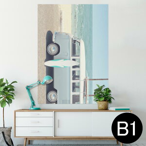 �|�X�^�[ �E�H�[���X�e�b�J�[ �V�[�����X�e�b�J�[ ���� 728×1030mm B1 �ʐ^ �t�H�g �� �C���e���A ������� �@�������� wall sticker poster 014588 �T�[�t�B���@�ԁ@�ʐ^