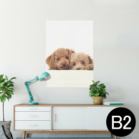 ポスター ウォールステッカー シール式ステッカー 飾り 515×728mm B2 写真 フォト 壁 インテリア おしゃれ 剥がせる wall sticker poster 002770 犬　動物　写真