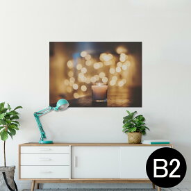 ポスター ウォールステッカー シール式ステッカー 飾り 515×728mm B2 写真 フォト 壁 インテリア おしゃれ 剥がせる wall sticker poster 023066 キャンドル　写真
