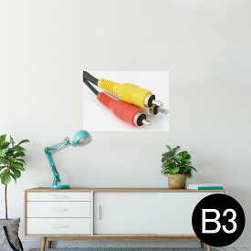 ポスター ウォールステッカー シール式ステッカー 飾り 364×515mm B3 写真 フォト 壁 インテリア おしゃれ 剥がせる wall sticker poster 025755 ケーブル　テレビ