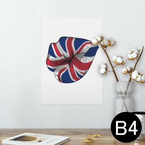 ポスター ウォールステッカー シール式ステッカー 飾り 257×364mm B4 写真 フォト 壁 インテリア おしゃれ 剥がせる wall sticker poster 009628 外国 国旗 パンク