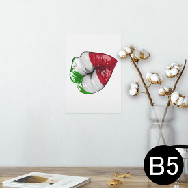 ポスター ウォールステッカー シール式ステッカー 飾り 182×257mm B5 写真 フォト 壁 インテリア おしゃれ 　剥がせる wall sticker poster 009625 外国　国旗　パンク