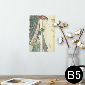 ポスター ウォールステッカー シール式ステッカー 飾り 182×257mm B5 写真 フォト 壁 インテリア おしゃれ  剥がせる wall sticker poster 011476 和風 和柄 風景
