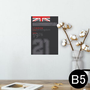 ポスター ウォールステッカー シール式ステッカー 飾り 182×257mm B5 写真 フォト 壁 インテリア おしゃれ  剥がせる wall sticker poster 012261 国旗 数字 ロゴ