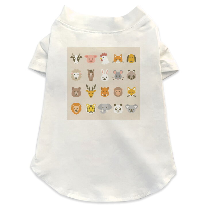 楽天市場 犬専用tシャツ 選べる5size 小型犬 袖あり 半袖 ホワイト デザイン T Shirt Xs S M L Xl ペットウェア ペット服 カジュアル おしゃれ コットン 綿 動物 かわいい イラスト Kabeコレ