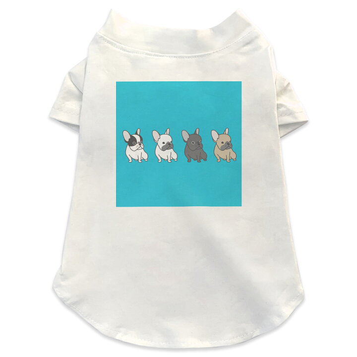 楽天市場 犬専用tシャツ 選べる5size 小型犬 袖あり 半袖 ホワイト デザイン T Shirt Xs S M L Xl ペットウェア ペット服 カジュアル おしゃれ コットン 綿 犬 イラスト 動物 Kabeコレ