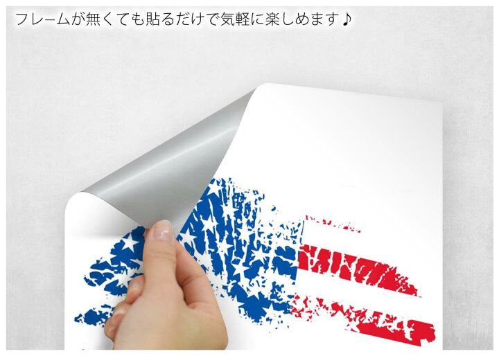 楽天市場 ポステッカー ポスター ウォールステッカー シール式ステッカー 飾り 1030mm 1456mm B0 写真 フォト 壁 インテリア おしゃれ 剥がせる Wall Sticker Poster 0030 唇 くちびる イラスト アメリカ 国旗 Kabeコレ