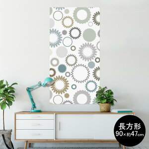 �|�X�^�[ �E�H�[���X�e�b�J�[ �����` �V�[�����X�e�b�J�[ ���� 90×47cm Lsize �����` �� �C���e���A �������@�������� wall sticker poster 004010 �͗l�@���@�O���[