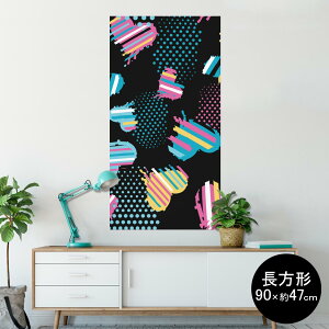 �|�X�^�[ �E�H�[���X�e�b�J�[ �����` �V�[�����X�e�b�J�[ ���� 90×47cm Lsize �����` �� �C���e���A �������@�������� wall sticker poster 004653 �n�[�g�@�J���t��