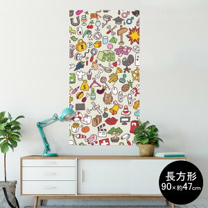 �|�X�^�[ �E�H�[���X�e�b�J�[ �����` �V�[�����X�e�b�J�[ ���� 90×47cm Lsize �����` �� �C���e���A �������@�������� wall sticker poster 004787 �C���X�g�@�J���t���@�|�b�v