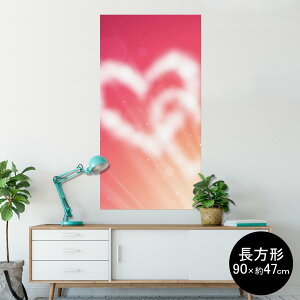 �|�X�^�[ �E�H�[���X�e�b�J�[ �����` �V�[�����X�e�b�J�[ ���� 90×47cm Lsize �����` �� �C���e���A �������@�������� wall sticker poster 005641 �n�[�g�@�s���N