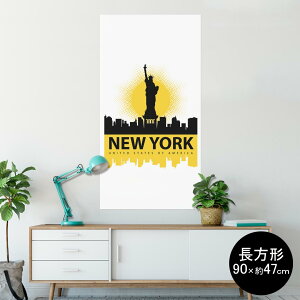 �|�X�^�[ �E�H�[���X�e�b�J�[ �����` �V�[�����X�e�b�J�[ ���� 90×47cm Lsize �����` �� �C���e���A �������@�������� wall sticker poster 011620 �A�����J�@�j���[���[�N�@�O��