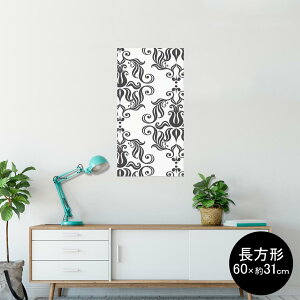 �|�X�^�[ �E�H�[���X�e�b�J�[ �����` �V�[�����X�e�b�J�[ ���� 60×31cm Msize �� �C���e���A �������@�������� wall sticker poster 004092 �͗l�@�G���K���g�@��