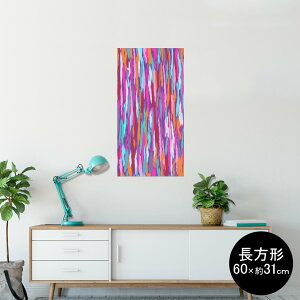 �|�X�^�[ �E�H�[���X�e�b�J�[ �����` �V�[�����X�e�b�J�[ ���� 60×31cm Msize �� �C���e���A �������@�������� wall sticker poster 004819 �͗l�@�J���t��
