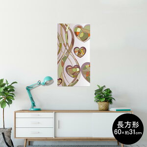 �|�X�^�[ �E�H�[���X�e�b�J�[ �����` �V�[�����X�e�b�J�[ ���� 60×31cm Msize �� �C���e���A �������@�������� wall sticker poster 004969 �n�[�g�@���@���_��