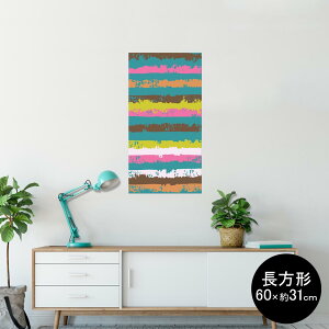 �|�X�^�[ �E�H�[���X�e�b�J�[ �����` �V�[�����X�e�b�J�[ ���� 60×31cm Msize �� �C���e���A �������@�������� wall sticker poster 006504 �J���t���@�{�[�_�[�@�͗l