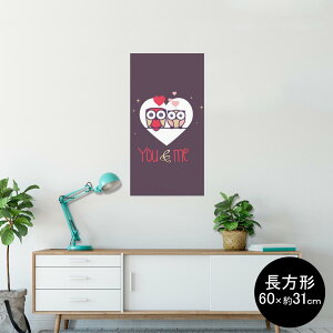 �|�X�^�[ �E�H�[���X�e�b�J�[ �����` �V�[�����X�e�b�J�[ ���� 60×31cm Msize �� �C���e���A �������@�������� wall sticker poster 007155 �A�j�}�� �t�N���E�@�C���X�g