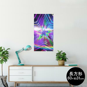 �|�X�^�[ �E�H�[���X�e�b�J�[ �����` �V�[�����X�e�b�J�[ ���� 60×31cm Msize �� �C���e���A �������@�������� wall sticker poster 007397 �J���t���@���C���{�[�@���@�X�^�[
