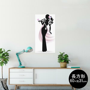 �|�X�^�[ �E�H�[���X�e�b�J�[ �����` �V�[�����X�e�b�J�[ ���� 60×31cm Msize �� �C���e���A �������@�������� wall sticker poster 014650 �l���@�V���G�b�g�@��