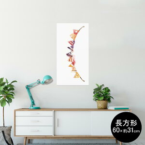 �|�X�^�[ �E�H�[���X�e�b�J�[ �����` �V�[�����X�e�b�J�[ ���� 60×31cm Msize �� �C���e���A �������@�������� wall sticker poster 014740 ���@�t���b�O�@�J���t��