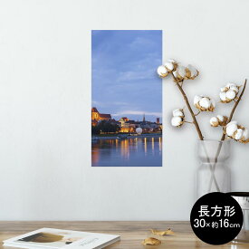 ポスター ウォールステッカー 長方形 シール式ステッカー 飾り 30×16cm Ssize 壁 インテリア おしゃれ　剥がせる wall sticker poster 003294 外国　写真　景色　風景