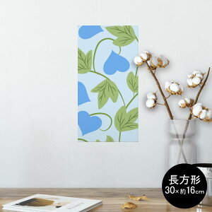 �|�X�^�[ �E�H�[���X�e�b�J�[ �����` �V�[�����X�e�b�J�[ ���� 30×16cm Ssize �� �C���e���A �������@�������� wall sticker poster 004064 �n�[�g�@�ԁ@��