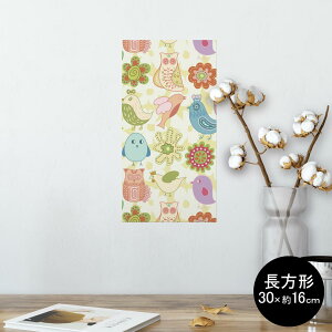�|�X�^�[ �E�H�[���X�e�b�J�[ �����` �V�[�����X�e�b�J�[ ���� 30×16cm Ssize �� �C���e���A �������@�������� wall sticker poster 004249 �ԁ@���@�C���X�g�@�J���t��