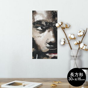 �|�X�^�[ �E�H�[���X�e�b�J�[ �����` �V�[�����X�e�b�J�[ ���� 30×16cm Ssize �� �C���e���A �������@�������� wall sticker poster 004552 �O���l�@�C���X�g