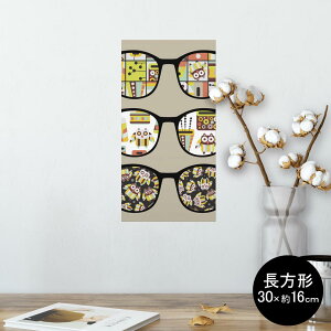 �|�X�^�[ �E�H�[���X�e�b�J�[ �����` �V�[�����X�e�b�J�[ ���� 30×16cm Ssize �� �C���e���A �������@�������� wall sticker poster 004771 �ዾ�@�T���O���X�@�C���X�g