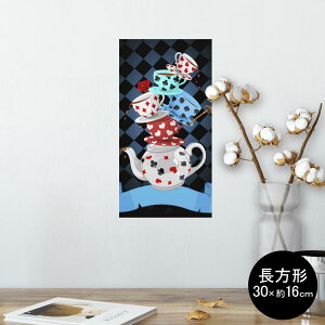 �|�X�^�[ �E�H�[���X�e�b�J�[ �����` �V�[�����X�e�b�J�[ ���� 30×16cm Ssize �� �C���e���A �������@�������� wall sticker poster 006833 �e�B�[�|�b�g�@�A���X