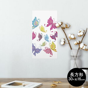 �|�X�^�[ �E�H�[���X�e�b�J�[ �����` �V�[�����X�e�b�J�[ ���� 30×16cm Ssize �� �C���e���A �������@�������� wall sticker poster 007799 ���@�J���t���@���傤