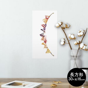 �|�X�^�[ �E�H�[���X�e�b�J�[ �����` �V�[�����X�e�b�J�[ ���� 30×16cm Ssize �� �C���e���A �������@�������� wall sticker poster 014740 ���@�t���b�O�@�J���t��