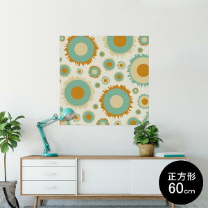 �|�X�^�[ �E�H�[���X�e�b�J�[ �V�[�����X�e�b�J�[ ���� 60×60cm Msize �����` �� �C���e���A �������@�������� wall sticker poster 004026 �͗l�@�@�I�����W