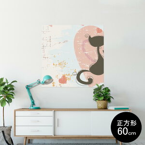 �|�X�^�[ �E�H�[���X�e�b�J�[ �V�[�����X�e�b�J�[ ���� 90×90cm Lsize �����` �� �C���e���A �������@�������� wall sticker poster 004042 �L�@�����@�C���X�g