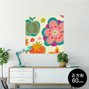 �|�X�^�[ �E�H�[���X�e�b�J�[ �V�[�����X�e�b�J�[ ���� 90×90cm Lsize �����` �� �C���e���A �������@�������� wall sticker poster 004080 �ԁ@�ʕ��@�C���X�g