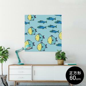 �|�X�^�[ �E�H�[���X�e�b�J�[ �V�[�����X�e�b�J�[ ���� 90×90cm Lsize �����` �� �C���e���A �������@�������� wall sticker poster 004120 �C�@�L�����N�^�[�@�C���X�g