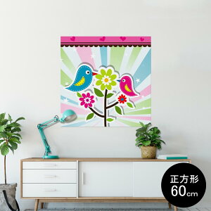 �|�X�^�[ �E�H�[���X�e�b�J�[ �V�[�����X�e�b�J�[ ���� 60×60cm Msize �����` �� �C���e���A �������@�������� wall sticker poster 004573 �A�j�}�� �ԁ@���@�n�[�g