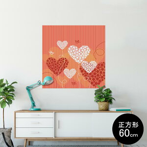 �|�X�^�[ �E�H�[���X�e�b�J�[ �V�[�����X�e�b�J�[ ���� 60×60cm Msize �����` �� �C���e���A �������@�������� wall sticker poster 004718 �n�[�g�@�I�����W�@��