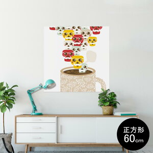 �|�X�^�[ �E�H�[���X�e�b�J�[ �V�[�����X�e�b�J�[ ���� 60×60cm Msize �����` �� �C���e���A �������@�������� wall sticker poster 004901 �L�����N�^�[�@�C���X�g
