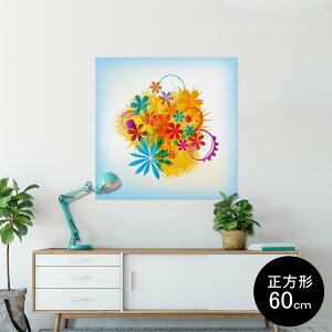 �|�X�^�[ �E�H�[���X�e�b�J�[ �V�[�����X�e�b�J�[ ���� 90×90cm Lsize �����` �� �C���e���A �������@�������� wall sticker poster 004984 �ԁ@�@�C���X�g