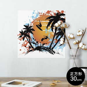 �|�X�^�[ �E�H�[���X�e�b�J�[ �V�[�����X�e�b�J�[ ���� 30×30cm Ssize �����` �� �C���e���A �������@�������� wall sticker poster 003603 �T�[�t�B���@�C�@�C���X�g