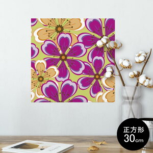 �|�X�^�[ �E�H�[���X�e�b�J�[ �V�[�����X�e�b�J�[ ���� 30×30cm Ssize �����` �� �C���e���A �������@�������� wall sticker poster 004100 �ԁ@�t�����[�@�s���N�@���F