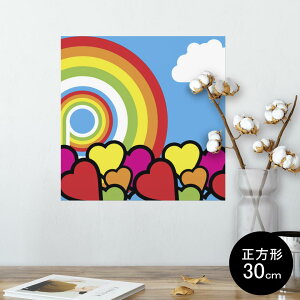 �|�X�^�[ �E�H�[���X�e�b�J�[ �V�[�����X�e�b�J�[ ���� 30×30cm Ssize �����` �� �C���e���A �������@�������� wall sticker poster 007069 �n�[�g�@�J���t��