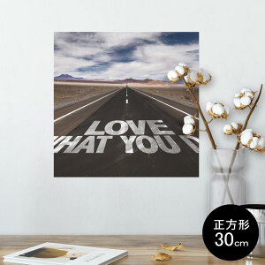 ポスター ウォールステッカー シール式ステッカー 飾り 30×30cm Ssize 正方形 壁 インテリア おしゃれ 剥がせる wall sticker poster 009919 風景 写真 英語