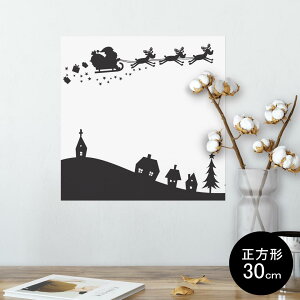 �|�X�^�[ �E�H�[���X�e�b�J�[ �V�[�����X�e�b�J�[ ���� 30×30cm Ssize �����` �� �C���e���A �������@�������� wall sticker poster 010015 �N���X�}�X�@�T���^�@���@��