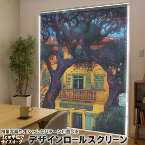 1cm単位サイズオーダー ロールスクリーン ロールカーテン オーダーメイド タチカワ 日本製 間仕切り カーテン 採光 非遮光 目隠し UVカット カーテンレール チェーン式 プル式 033605 家 木
